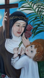 Pintura retratando a Serva de Deus Madre Vitória da Encarnação